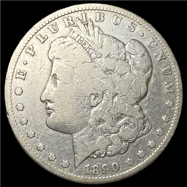 1890-CC Silver Morgan Dollar LIGHTLY CIRCULATED