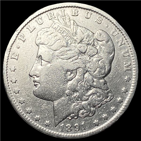 1891-CC Silver Morgan Dollar NEARLY UNCIRCULATED
