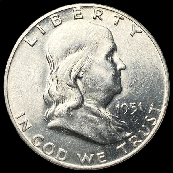 1951-D Silver Half Dollar Franklin CHOICE BU