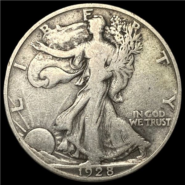 1928-S Silver Walking Liberty Half Dollar  NEARLY UNCIRCULATED