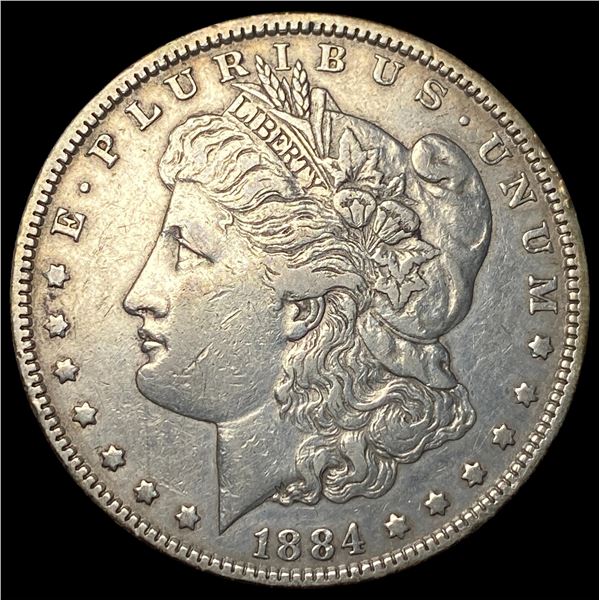 1884 Silver Morgan Dollar NEARLY UNCIRCULATED