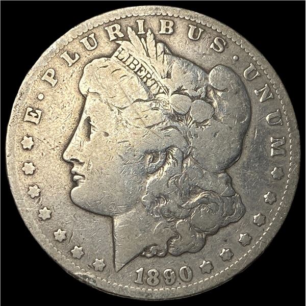 1890-CC Silver Morgan Dollar LIGHTLY  CIRCULATED