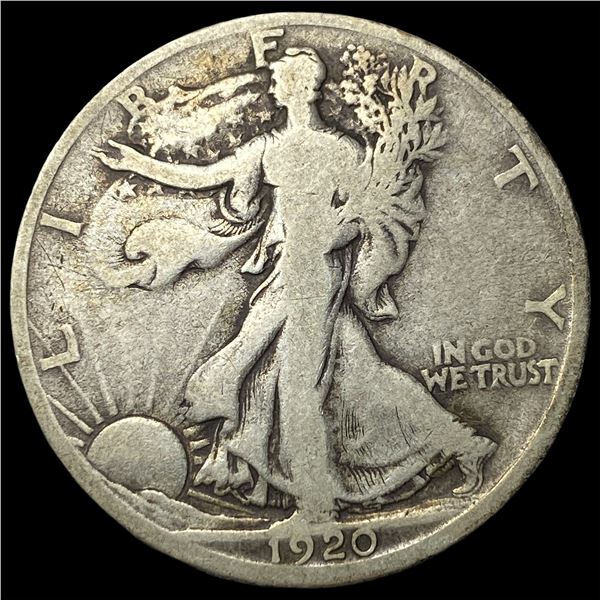 1920-D Silver Walking Liberty Half Dollar  NICELY CIRCULATED