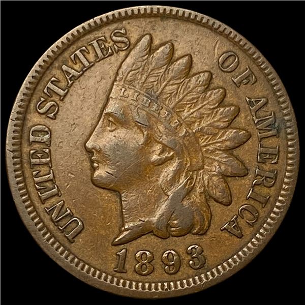 1893 Indian Head Cent CHOICE AU