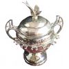 Image 6 : Rogers Silverplate Tea Set, Candlesticks, and Collector Spoons