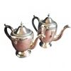 Image 4 : Silver Plated Tea Set With Chafing Dish and Serving Utensils