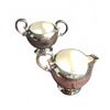 Image 6 : Silver Plated Tea Set With Chafing Dish and Serving Utensils