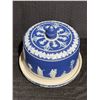 Image 2 : Samuel Lear 1884 Blue Jasperware Cheese Dish, Rare Piece