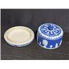 Image 3 : Samuel Lear 1884 Blue Jasperware Cheese Dish, Rare Piece