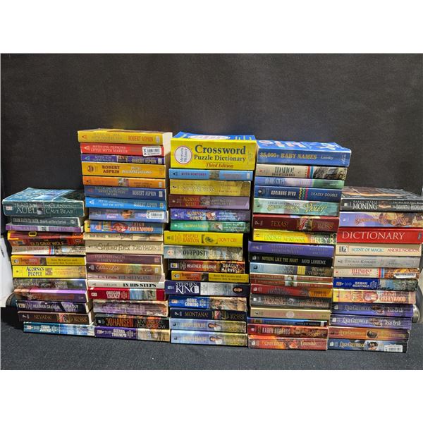 Large Assorted Paperback Fiction and Reference Book Lot