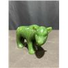 Image 15 : Three Real Jade Muskox Figures with Heavy Stone Base