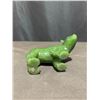 Image 17 : Three Real Jade Muskox Figures with Heavy Stone Base