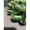 Image 6 : Three Real Jade Muskox Figures with Heavy Stone Base