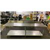 Image 1 : EFI STAINLESS STEEL COMMERCIAL PREPARATION TABLE APPROX 96"L X 30"D X 33.5"H