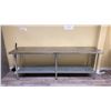 Image 1 : STAINLESS STEEL COMMERCIAL PREPARATION TABLE APPROX 96"L X 24"D X 34.5"H