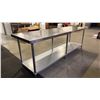 Image 2 : EFI STAINLESS STEEL COMMERCIAL PREPARATION TABLE APPROX 96"L X 30"D X 33.5"H