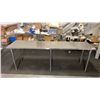 Image 1 : OMEGA STAINLESS STEEL COMMERCIAL PREPARATION TABLE APPROX 96"L X 24"D X 34"H
