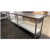 Image 2 : OMEGA STAINLESS STEEL COMMERCIAL PREPARATION TABLE APPROX 96"L X 24"D X 34"H