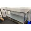 Image 2 : STAINLESS STEEL COMMERCIAL PREPARATION TABLE APPROX 72"L X 30"D X 35"H