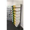 Image 4 : 4 SECTIONS OF GREY METAL ADJUSTABLE STORAGE BIN SHELVING WITH ASSORTED ULINE BINS- EACH SECTION