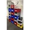 Image 3 : APPROX 22 ULINE STACKABLE STORAGE BINS, 2 SMALL WALL MOUNT ADJUSTABLE STORAGE BIN SHELVING UNITS &