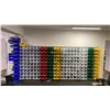 Image 1 : 4 SECTIONS OF GREY METAL ADJUSTABLE STORAGE BIN SHELVING WITH ASSORTED ULINE BINS- EACH SECTION