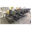 Image 1 : GROUP OF 10 BLACK PADDED CLIENT OFFICE CHAIRS