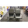 Image 2 : GROUP OF 10 BLACK PADDED CLIENT OFFICE CHAIRS