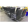 Image 5 : GROUP OF 10 BLACK PADDED CLIENT OFFICE CHAIRS