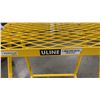 Image 3 : ULINE YELLOW METAL 3 STEP MOBILE WAREHOUSE STEPS APPROX 31"H