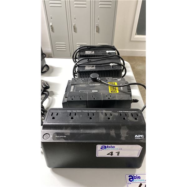 GROUP OF 4 ASSORTED APC/CYBERPOWER BACK UPS