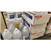 Image 7 : BLACK MOBILE METRO STYLE RACK WITH ASSORTED CLEANING PRODUCTS, TRASH BIN LINERS, NITRILE GLOVES,