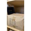 Image 6 : LIGHT WOOD/ GREY BASE BOOKSHELF WITH ASSORTED CANNABIS PRODUCTS- OIL PENS, ROLLING TRAYS, LABELS,