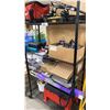Image 8 : BLACK MOBILE METRO STYLE RACK WITH ASSORTED TOOL/HARDWARE CONTENTS