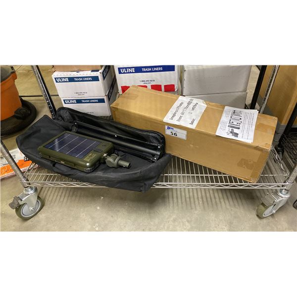 INSPIRON PHOTO SHOOTING TABLE & ULINE H-10882 GALAXY SOLAR WORK/GARDEN LIGHT WITH STAND AND