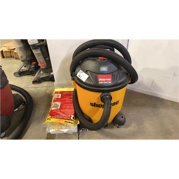 SHOP VAC CONTRACTOR WET/DRY SHOP VAC WITH EXTRA BAGS