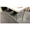 Image 4 : GROUP OF 3 ASSORTED PLASTIC FOLDING TABLES