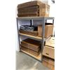Image 1 : ULINE GREY METAL WOOD TOP ADJUSTABLE STORAGE SHELVING UNIT APPROX 48"L X 36"D X 60.5"H *CONTENTS