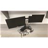Image 1 : LG & VIEWSONIC MONITORS ON DUAL SCREEN DESKTOP STAND