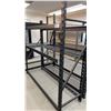 Image 2 : BLACK METAL HEAVY DUTY ADJUSTABLE SHELVING UNIT WITH MESH DECKING