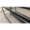 Image 2 : BLACK METAL HEAVY DUTY ADJUSTABLE SHELVING UNIT WITH MESH DECKING