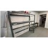 Image 1 : GREY METAL HEAVY DUTY ADJUSTABLE SHELVING UNIT WITH MESH DECKING
