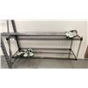 Image 3 : GREY METAL HEAVY DUTY ADJUSTABLE SHELVING UNIT WITH MESH DECKING