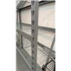 Image 4 : GREY METAL HEAVY DUTY ADJUSTABLE SHELVING UNIT WITH MESH DECKING