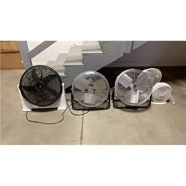 GROUP OF 5 ASSORTED FANS