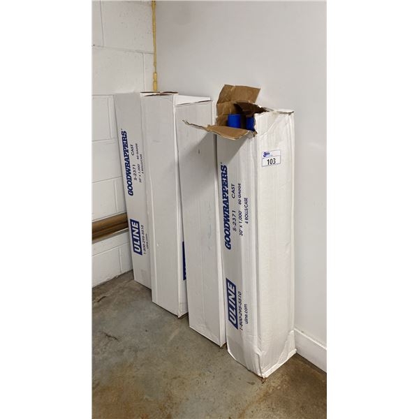 4 CASES OF ULINE S-2371 GOODWRAPPERS STRETCH WRAP