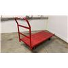 Image 2 : RED METAL PLATFORM TRUCK 4' X 2' PLATFORM