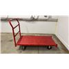 Image 3 : RED METAL PLATFORM TRUCK 4' X 2' PLATFORM
