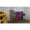 Image 2 : CONTENTS OF WALK IN COOLER- ASSORTED STORAGE BINS, RACKING & COLD PACKS