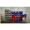Image 7 : CONTENTS OF WALK IN COOLER- ASSORTED STORAGE BINS, RACKING & COLD PACKS
